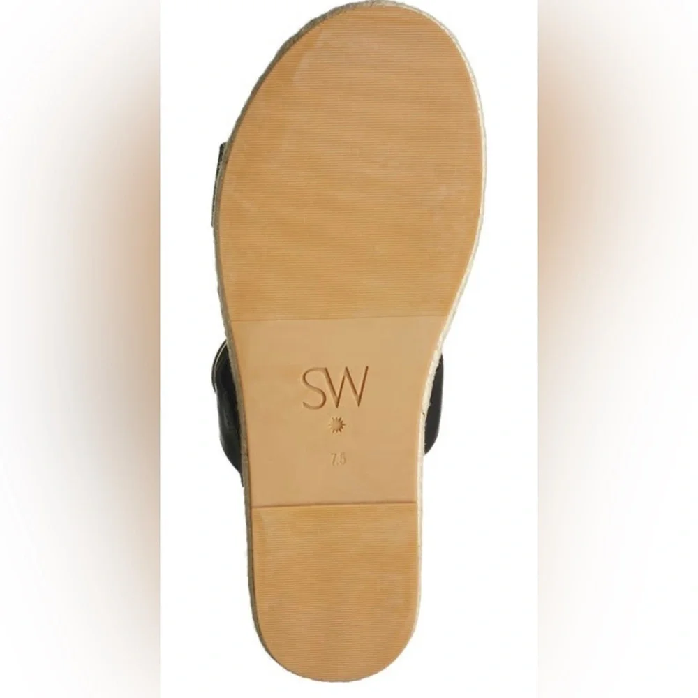 Stuart Weitzman Mykonos Two-Strap Espadrille Sandal